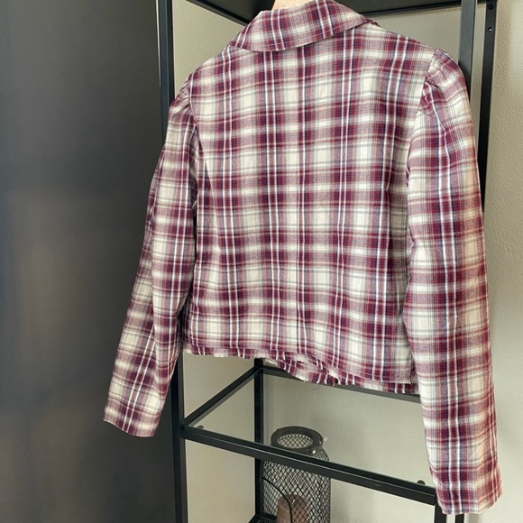 NWOT Free People Alessandra Plaid Cropped Blazer - Picture 2 of 5